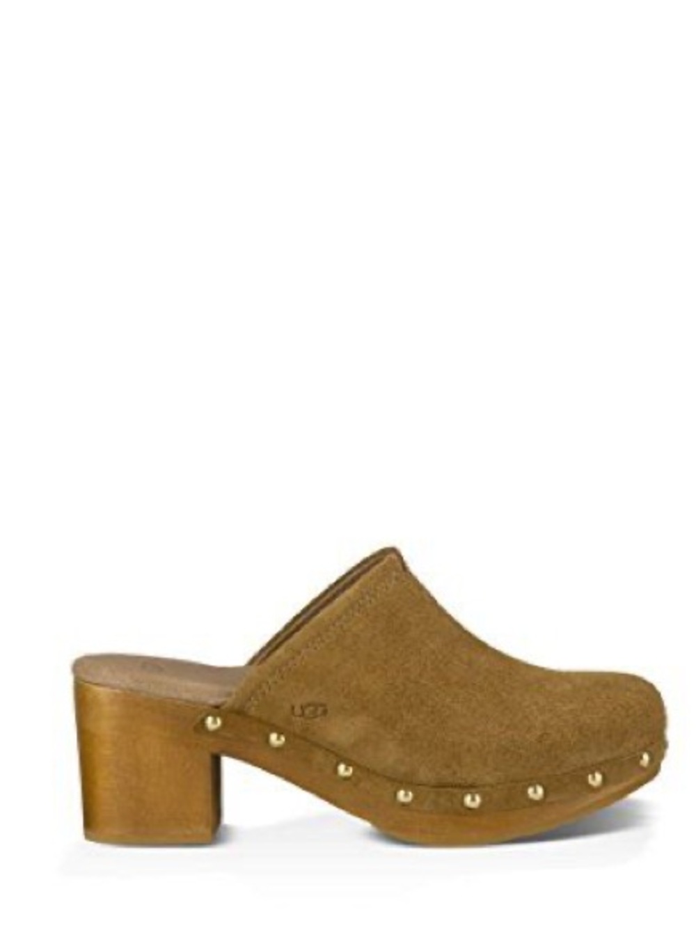 New UGG Women's Brown Suede Clog Mule